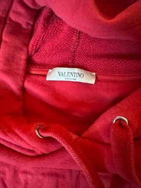 Valentino Red Hoodie Sweatshirt